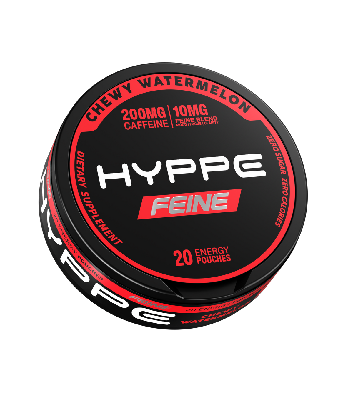 FEINE Chewy Watermelon 200mg caffeine energy pouches
